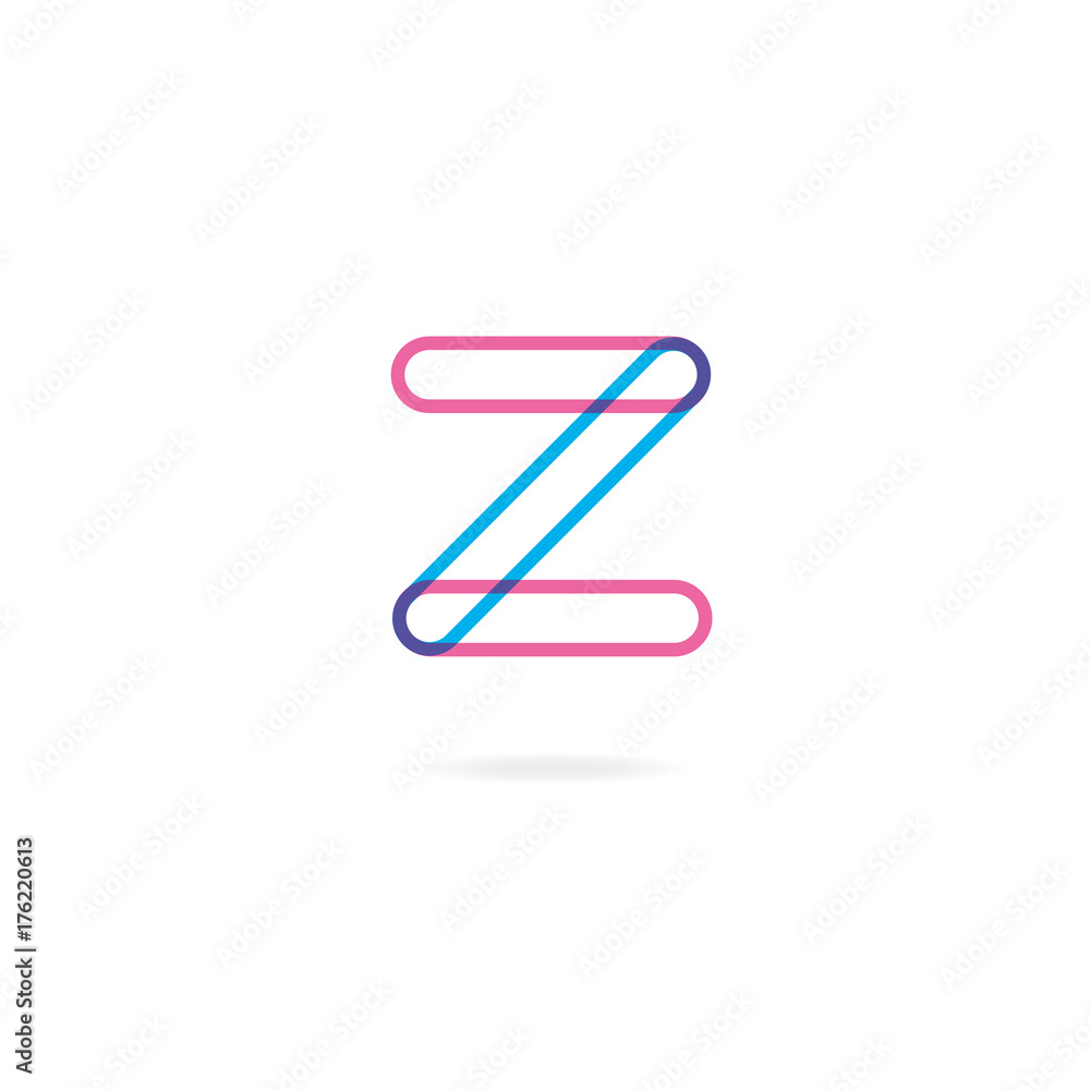 Letter Z logo icon design template elements. Vector color sign.