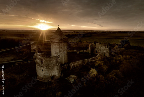 Medieval fortress in ruins photo