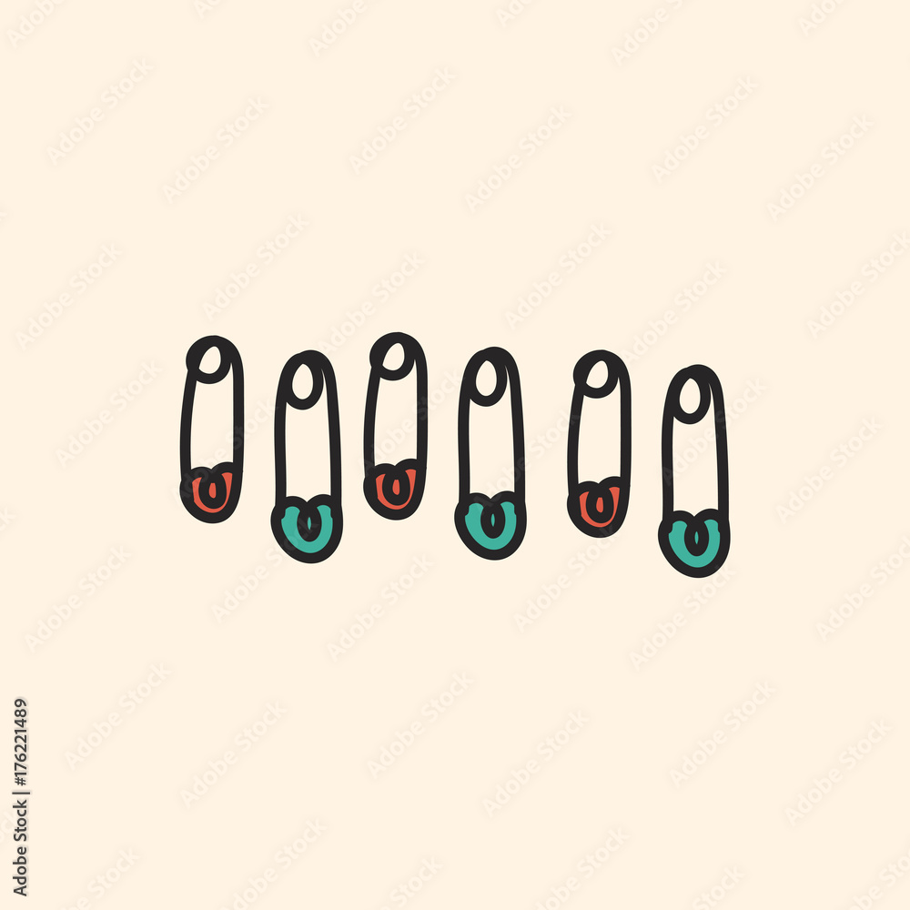 Vector of stationery doodle style Vector of stationery doodle style