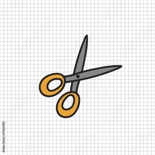 Vector of stationery doodle style