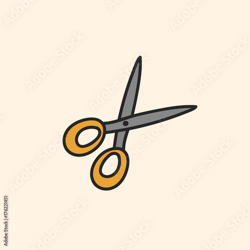 Vector of stationery doodle style