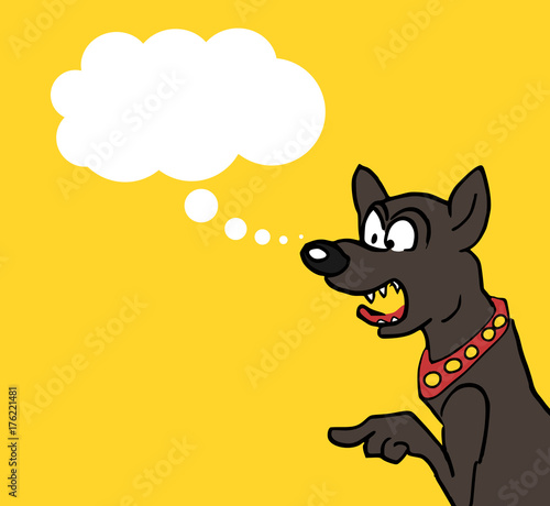 gedachten van een boze hond