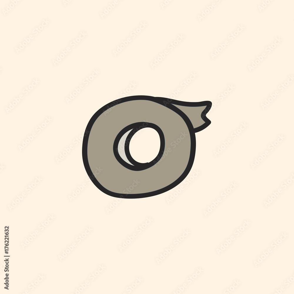Obraz premium Vector of stationery doodle style