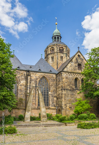 Tower of the Münster St. Bonifatius church in Hameln