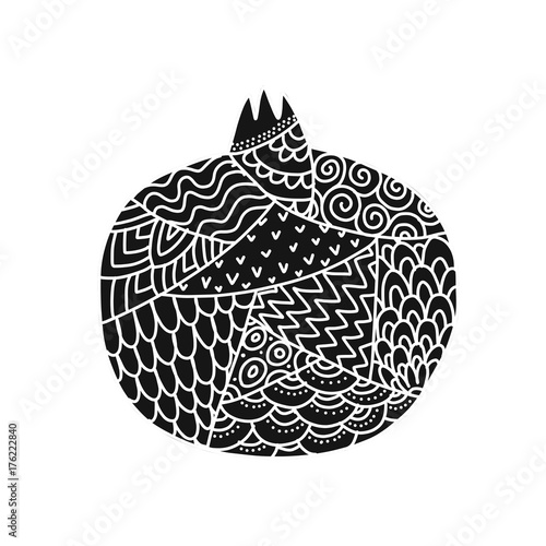 Pomegranate ornate, sketch for your design