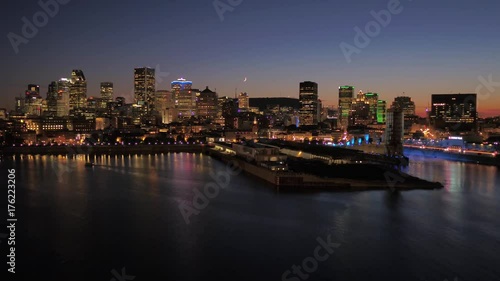 Wallpaper Mural Aerial Canada Montreal July 2017 Night 4K Inspire 2 Torontodigital.ca