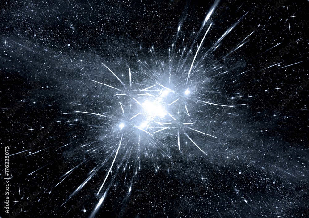 Obraz premium galaxy in a free space