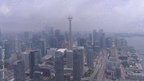 Wallpaper Mural Aerial Canada Toronto July 2017 Overcast Day 4K Inspire 2 Torontodigital.ca
