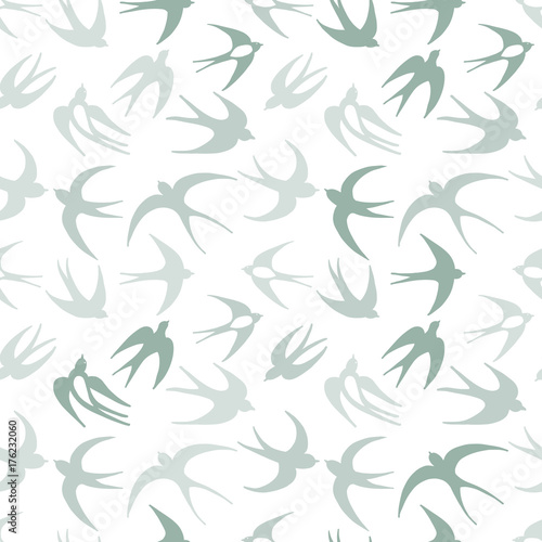 Swallows  seamless pattern for your design