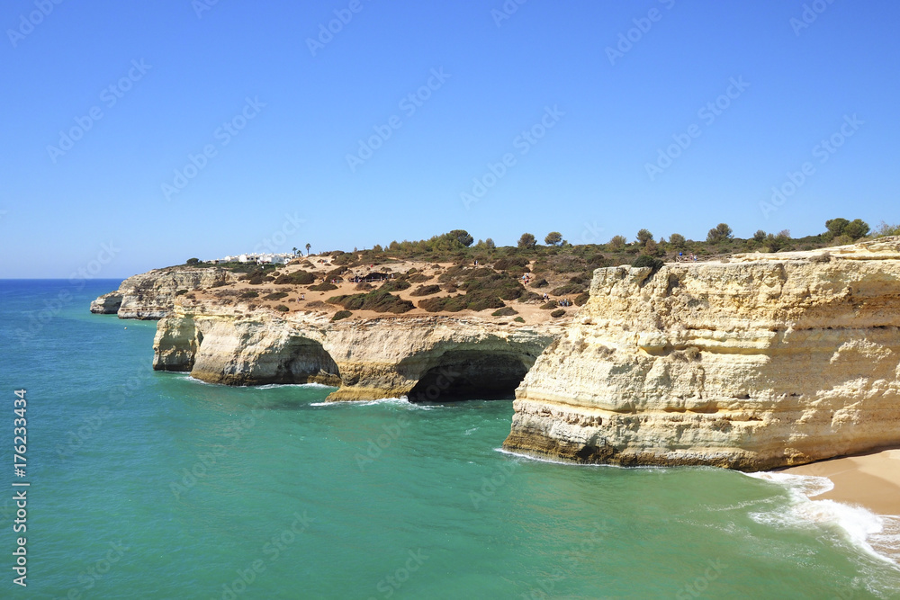 A view of a Praia da Rocha in Portimao, Algarve region, Portugal