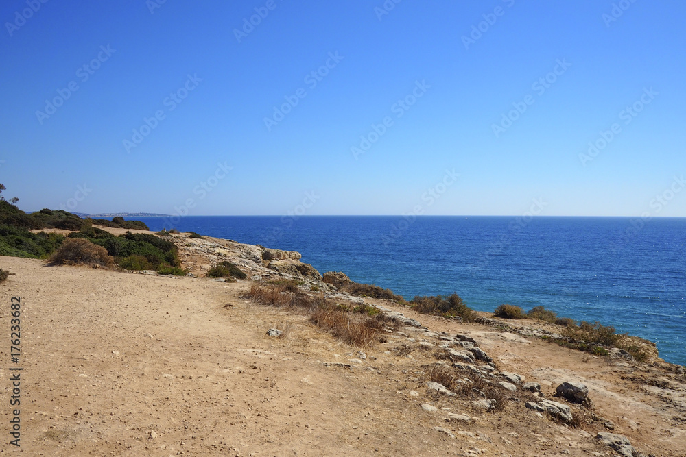 A view of a Praia da Rocha in Portimao, Algarve region, Portugal A view of a Praia da Rocha in Portimao, Algarve region, Portugal