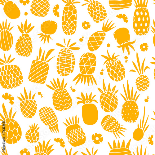 Pineapple set, sketch for your design