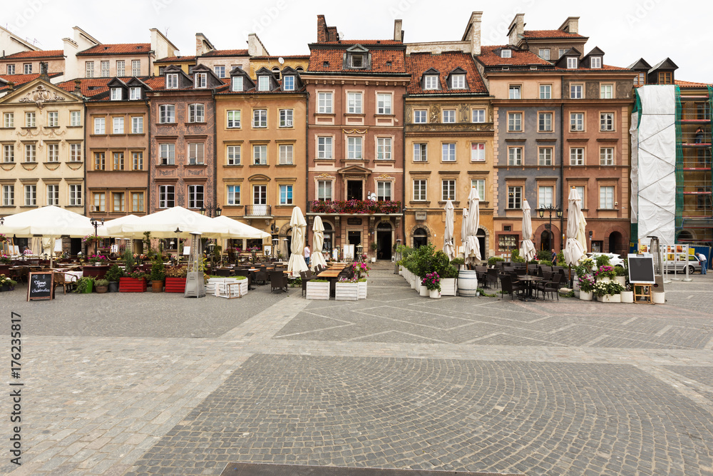Naklejka premium Houses features in Warsaw