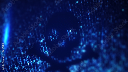 Quadro em tela Internet piracy and malware concept