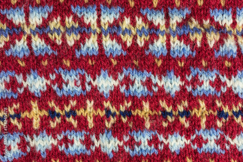 background of traditional fair isle knitting pattern