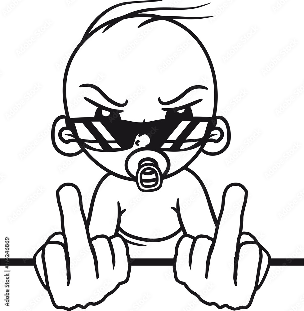 wand text rahmen böse gemein beleidigung wichser fuck off you fick dich mittelfinger sonnenbrille cool schnuller sitzend klein süß niedlich windel kind baby comic cartoon wand text rahmen böse gemein beleidigung wichser fuck off you fick dich mittelfinger sonnenbrille cool schnuller sitzend klein süß niedlich windel kind baby comic cartoon