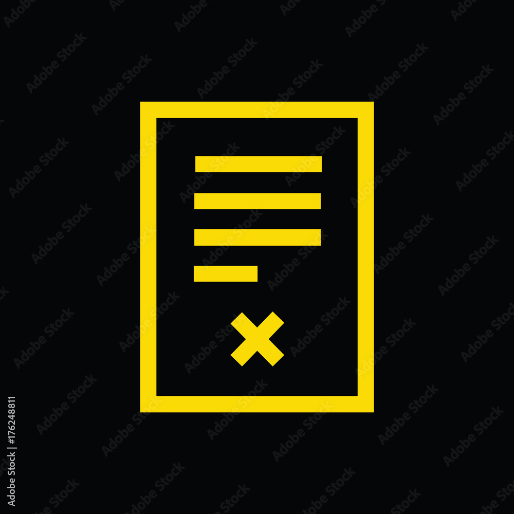 Fototapeta premium Exam icon