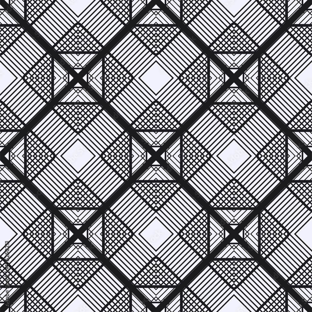 Fototapeta premium Art deco vintage seamless pattern. Template for design. Vector illustration eps10