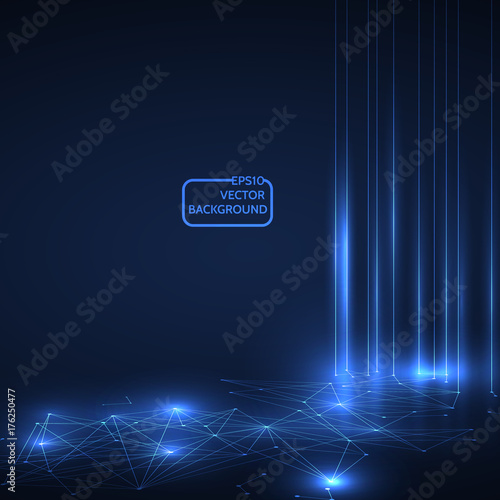 Abstract background for design technology and networking science