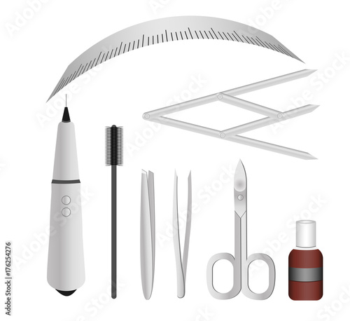 Tools for professional permanent make-up. instrument for tattooing and microblasting photo
