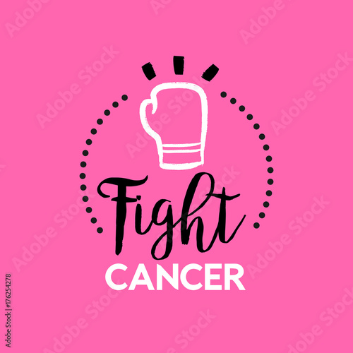 Breast cancer awareness month pink typography text