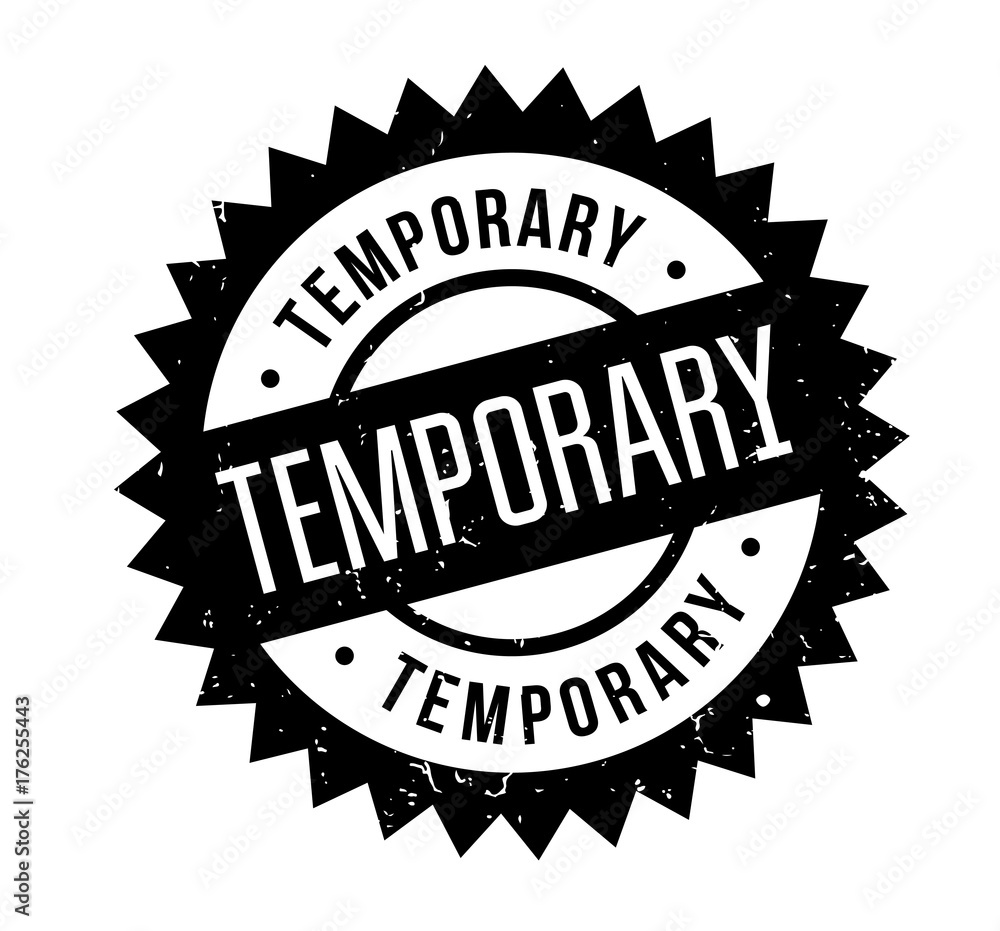 Temporary rubber stamp. Grunge design with dust scratches. Effects can be easily removed for a clean, crisp look. Color is easily changed. Temporary rubber stamp. Grunge design with dust scratches. Effects can be easily removed for a clean, crisp look. Color is easily changed.