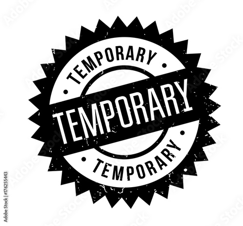 Temporary rubber stamp. Grunge design with dust scratches. Effects can be easily removed for a clean, crisp look. Color is easily changed.