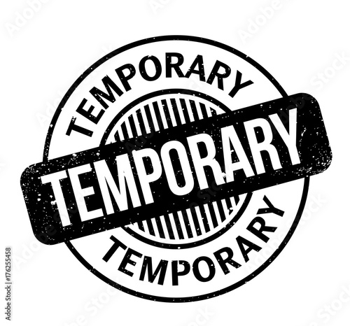 Temporary rubber stamp. Grunge design with dust scratches. Effects can be easily removed for a clean, crisp look. Color is easily changed.