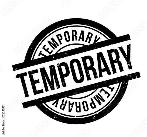 Temporary rubber stamp. Grunge design with dust scratches. Effects can be easily removed for a clean, crisp look. Color is easily changed.