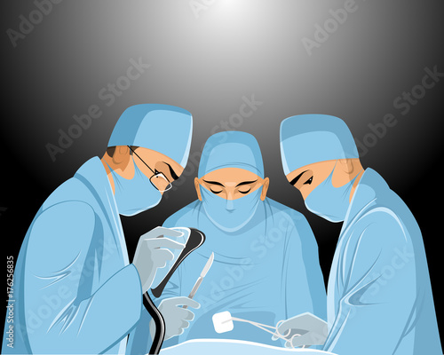 Surgeons in the operating room
