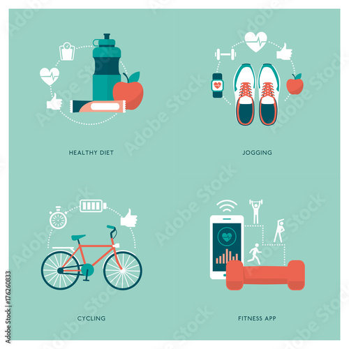 Fitness, sports and diet
