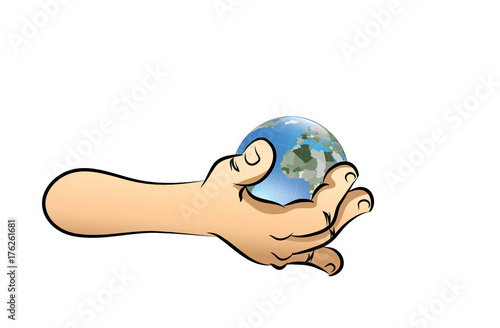 hand around world 3