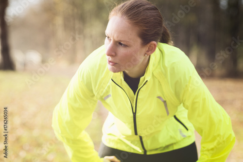 Female Runner Resting