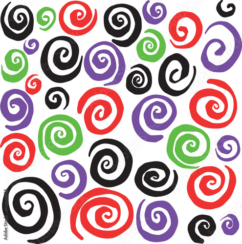 Hand Drawn Swirl Circle Logo Circle Vectors