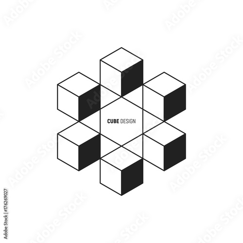 abstract isometric cubes