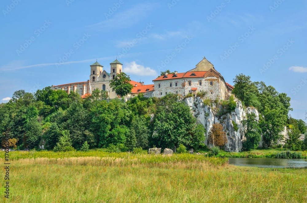 Beautiful historic monastery. Benedictine abbey in Tyniec near Krakow, Poland. Beautiful historic monastery. Benedictine abbey in Tyniec near Krakow, Poland.