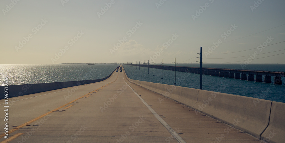 Highway running along the tropical islands #1