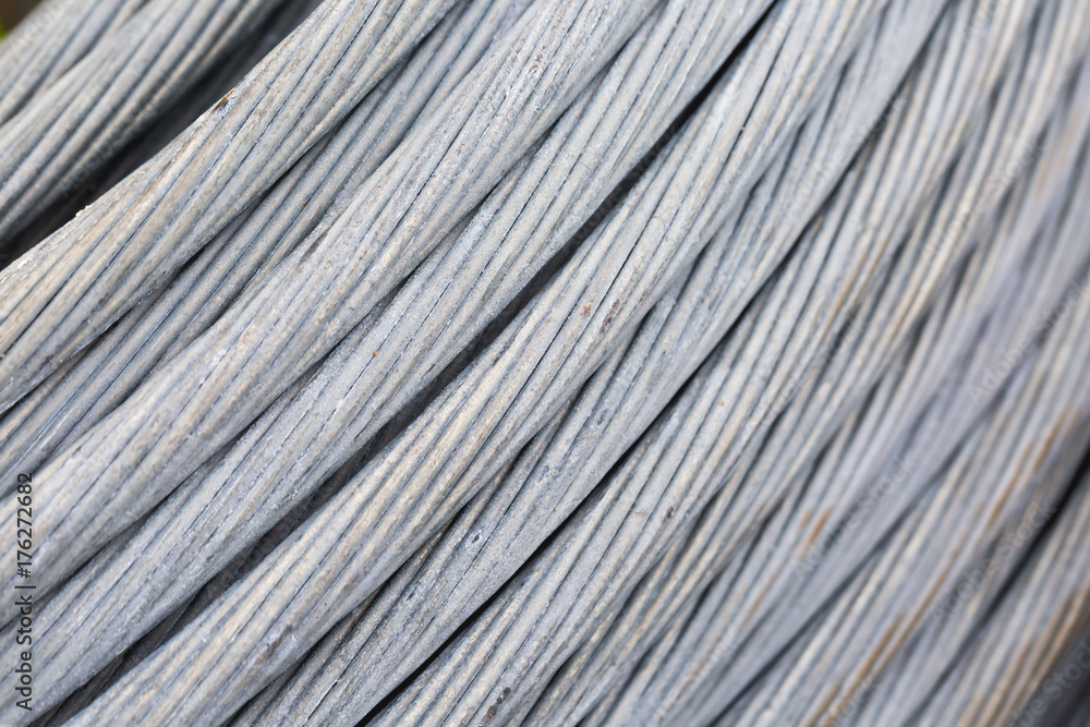Background of steel cable, steel wire or steel rope in the roll Background of steel cable, steel wire or steel rope in the roll