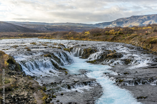 Bruarfoss Waterfall Iceland