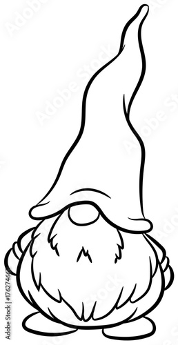 Niedlicher Weihnachtswichtel - Vektor-Illustration