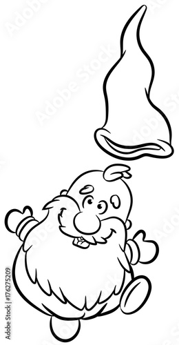 Niedlicher Weihnachtswichtel - Vektor-Illustration