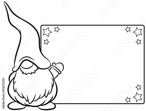 Niedlicher Weihnachtswichtel - Vektor-Illustration