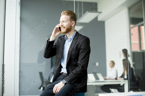 Businessman with ginger hai...
