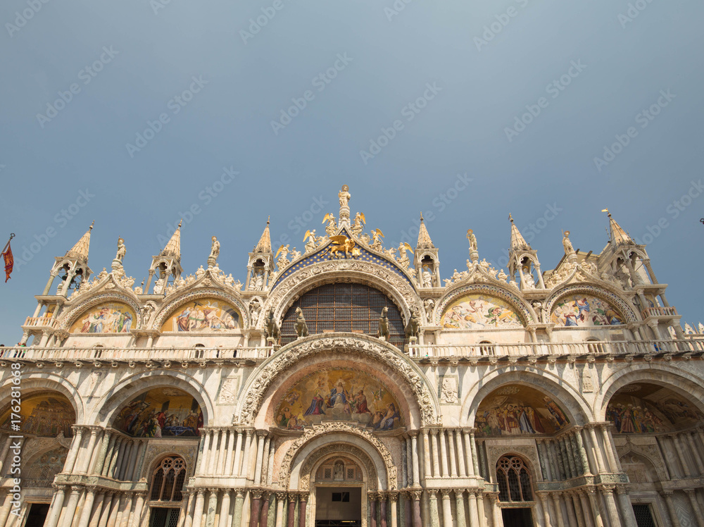 Venice / historical architecture in the main square of the city ( Dodge,s palace )