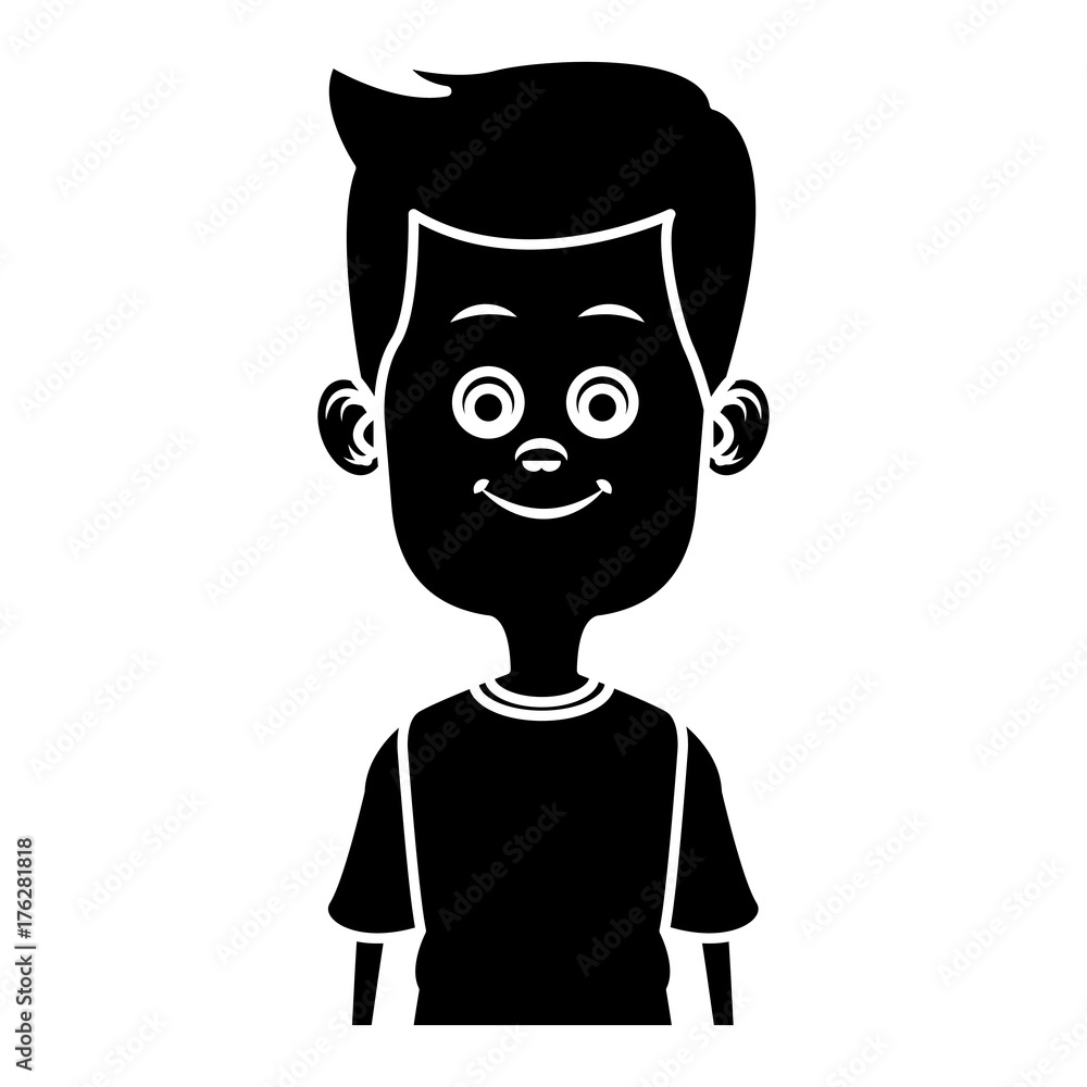 Cute and funny boy cartoon icon vector illustration graphic design Cute and funny boy cartoon icon vector illustration graphic design