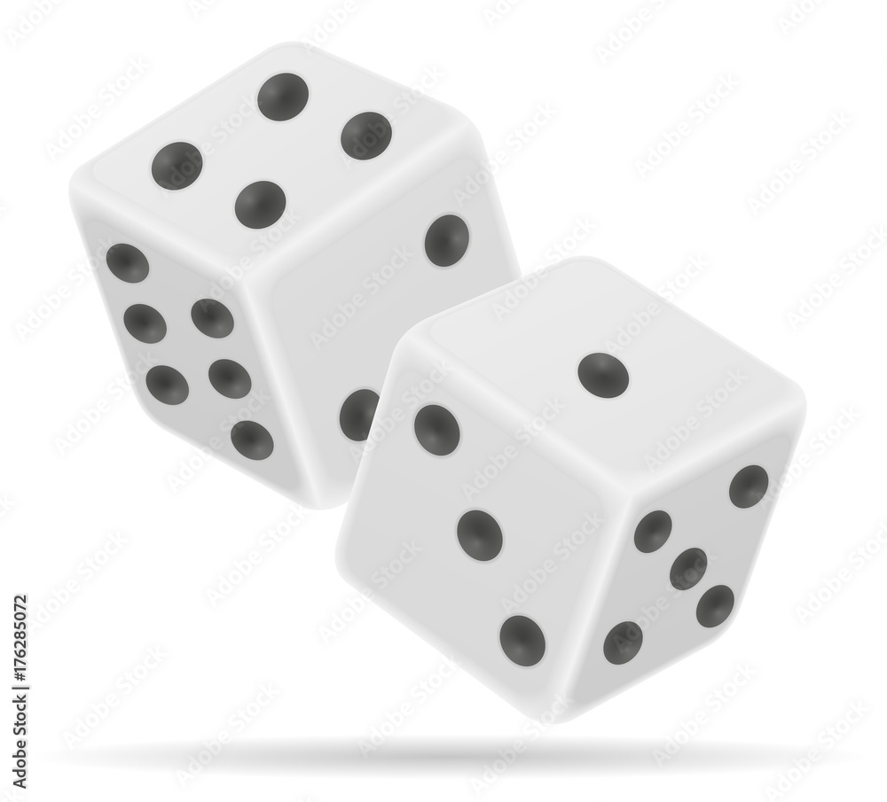 casino dice stock vector illustration casino dice stock vector illustration
