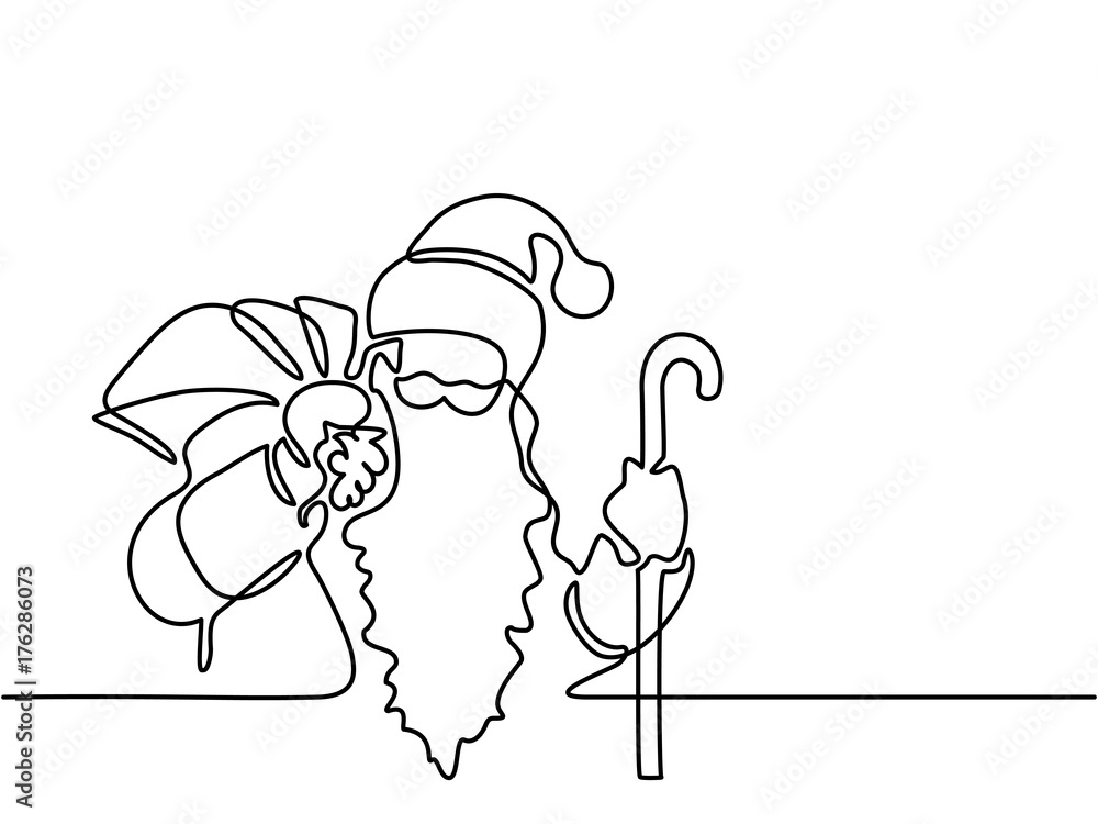 Illustration of Santa Claus holding a bag with  Stock Illustration  70174618  PIXTA