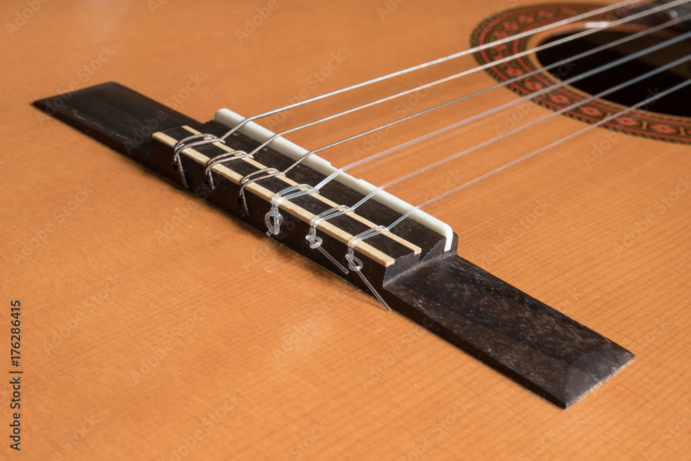 Fototapeta premium Classical Guitar Bridge