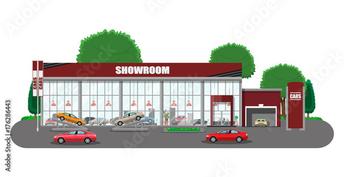 Exhibition pavilion, car dealership
