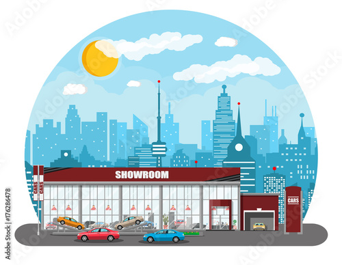 Exhibition pavilion, car dealership